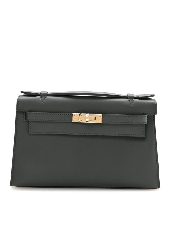 Hermes Handbags - Hermes Swift Kelly Pochette Clutch Vert #337489H24B